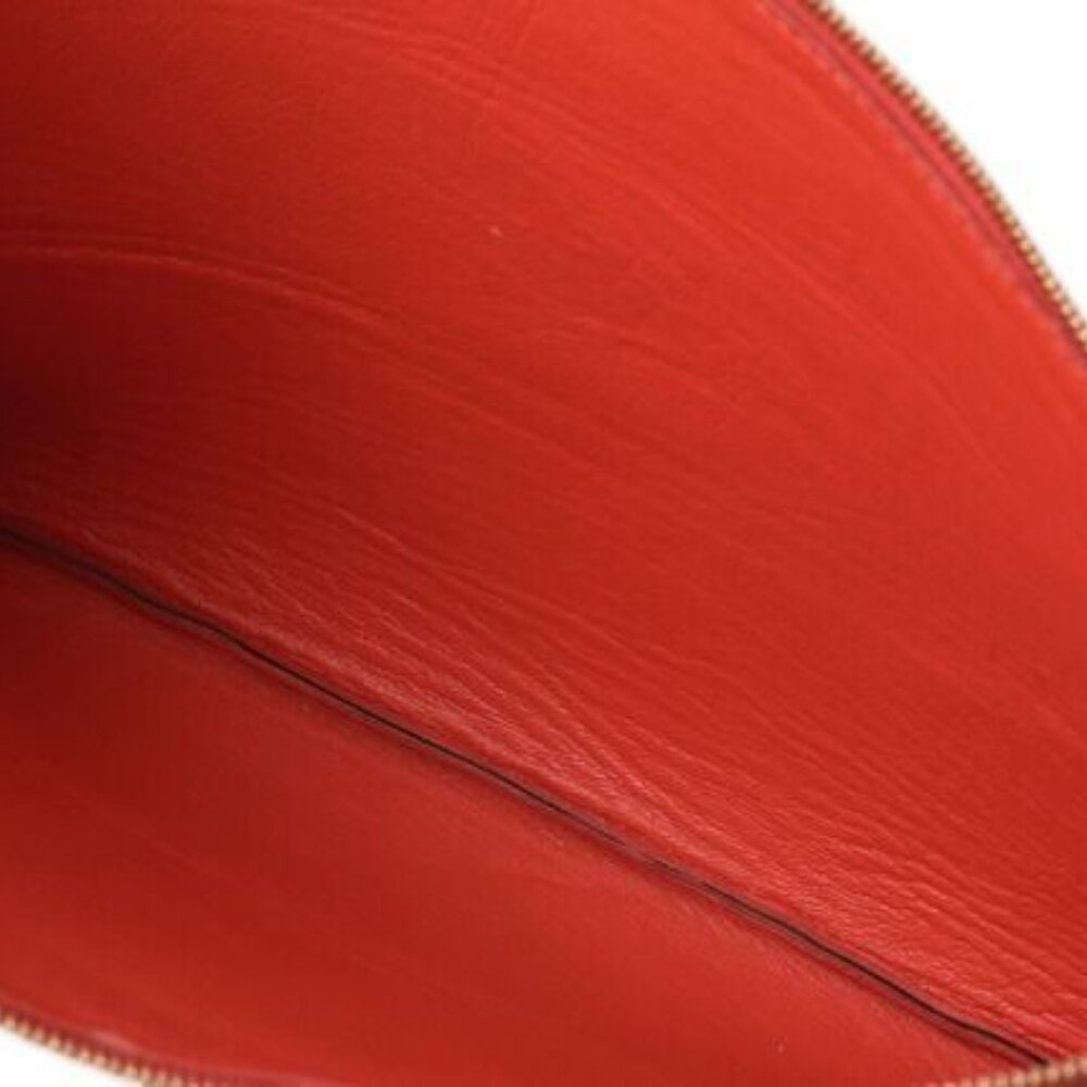 Celine Clutch Pouch Clutch Bag Ipad Case Bicolor Primary Red Beige - Picture 6 of 8
